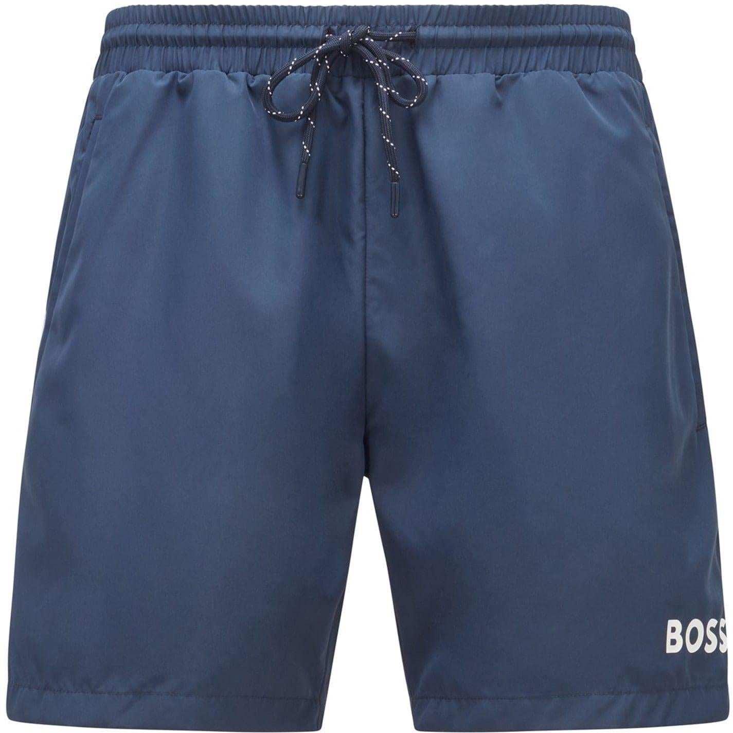 Dark Blue - Pack Shot - Boss Mens Starfish Swim Shorts