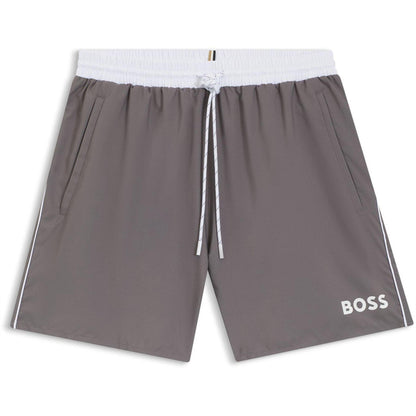 Dark Grey - Front - Boss Mens Starfish Swim Shorts