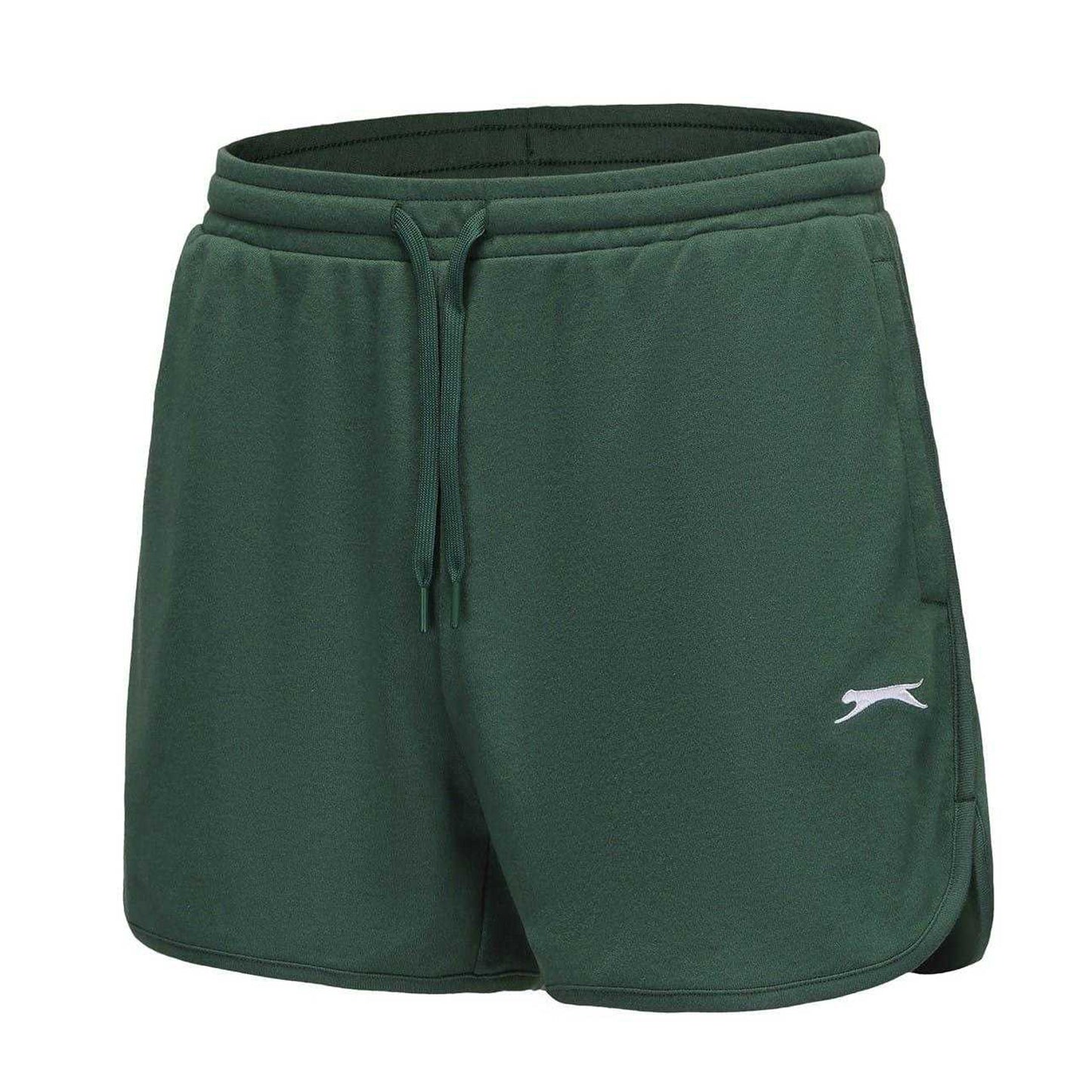 Bottle Green - Side - Slazenger Womens-Ladies Lightweight Shorts