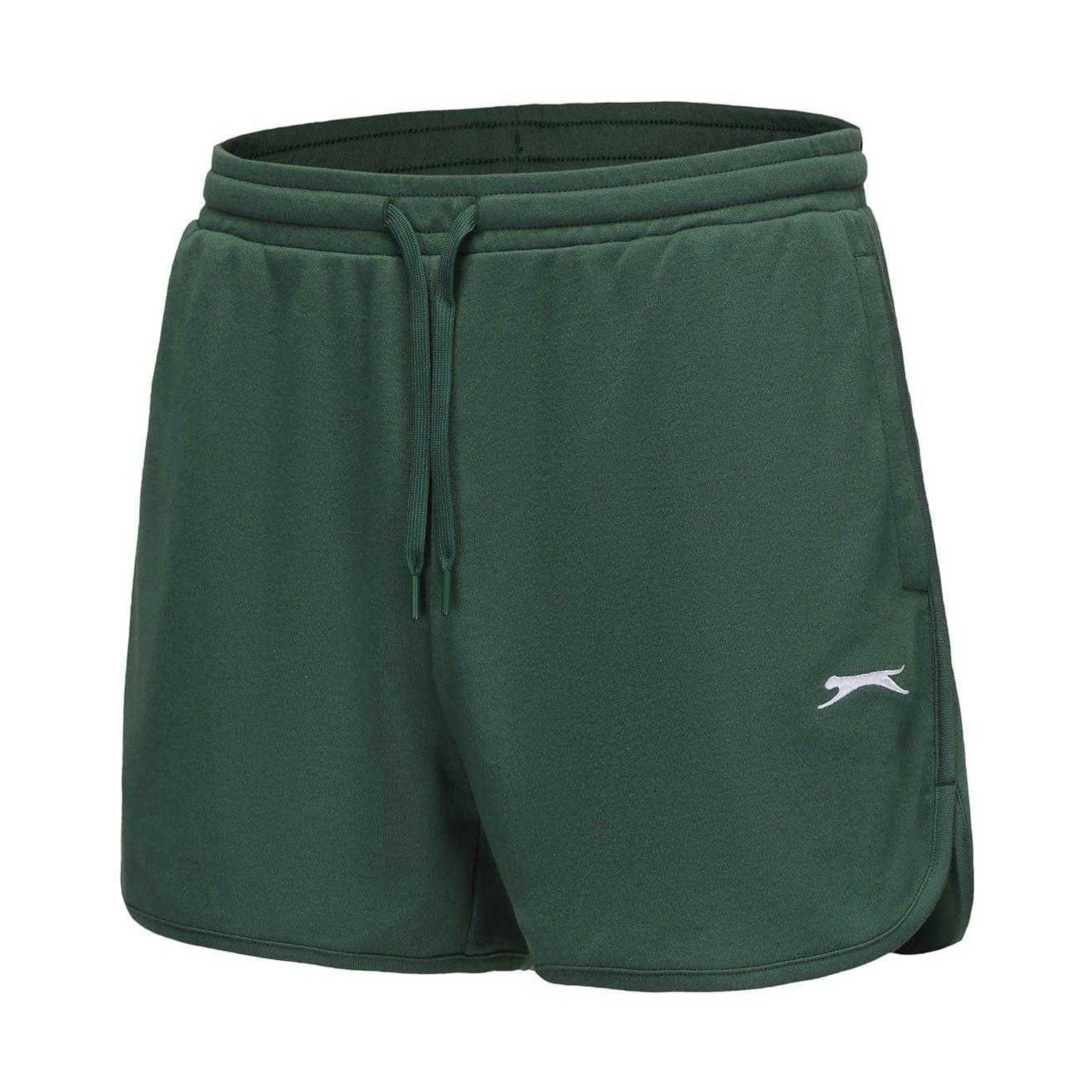 Bottle Green - Side - Slazenger Womens-Ladies Lightweight Shorts