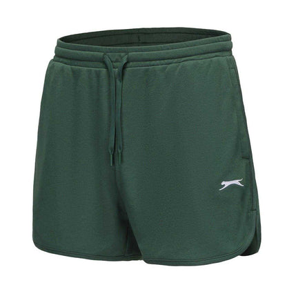 Bottle Green - Side - Slazenger Womens-Ladies Lightweight Shorts