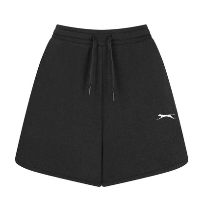 Black - Front - Slazenger Womens-Ladies Lightweight Shorts