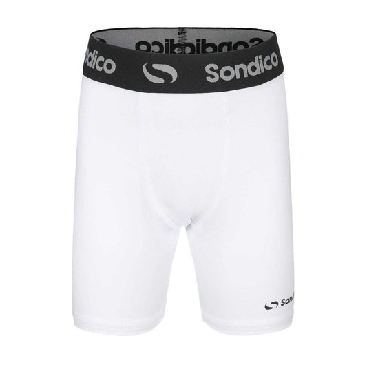 White - Front - Sondico Childrens-Kids Snug Fit Compression Shorts