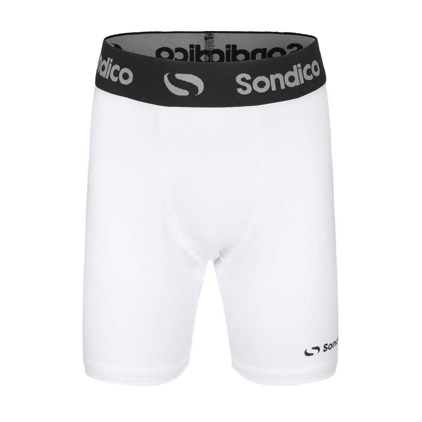 White - Front - Sondico Childrens-Kids Snug Fit Compression Shorts