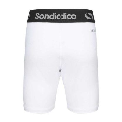 White - Back - Sondico Childrens-Kids Snug Fit Compression Shorts