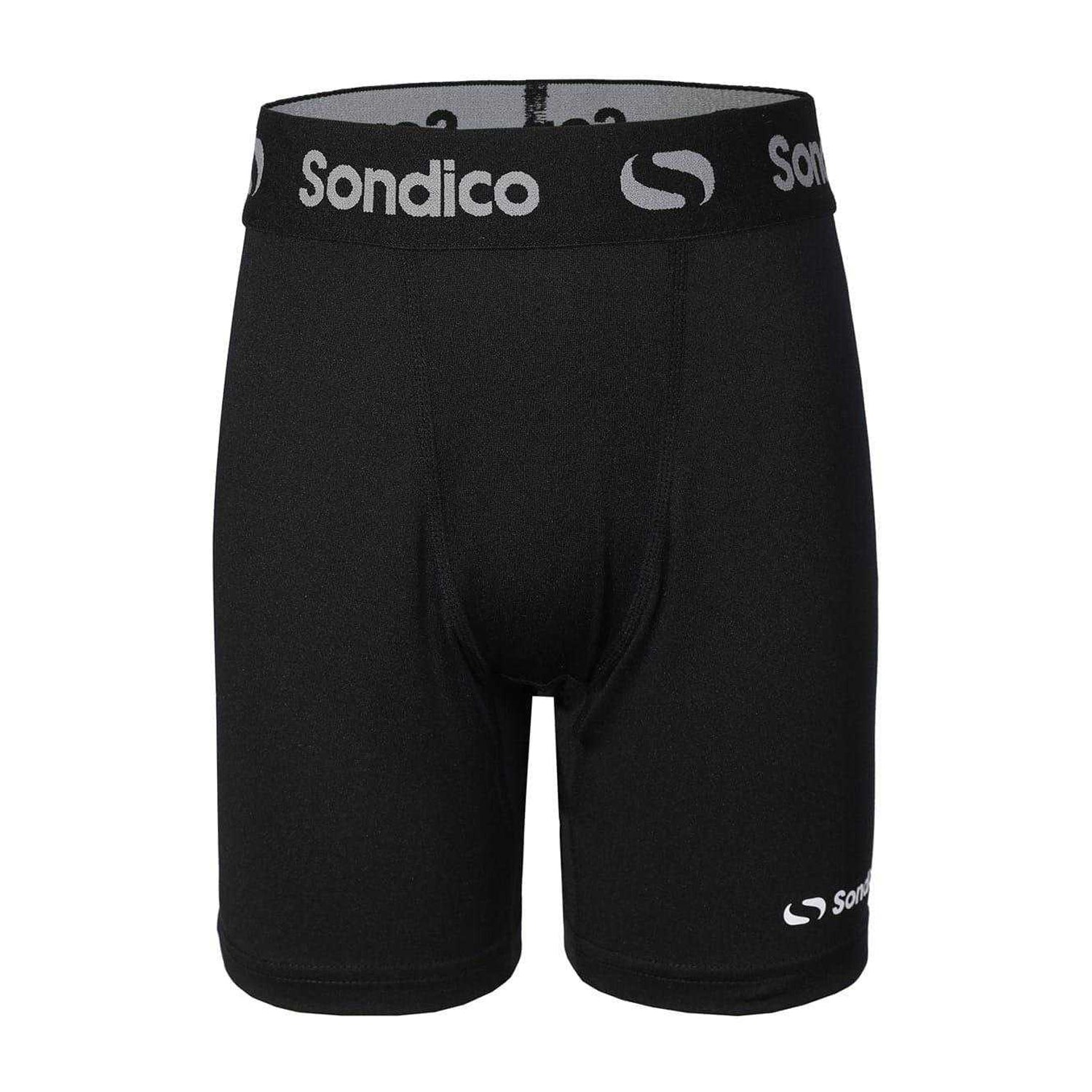 Black - Front - Sondico Childrens-Kids Snug Fit Compression Shorts