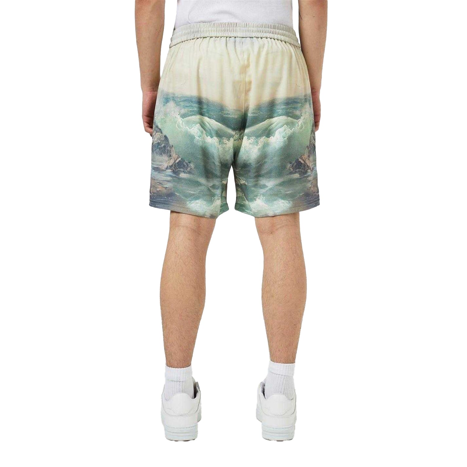 Multicoloured - Back - Represent Mens Elasticated Casual Shorts