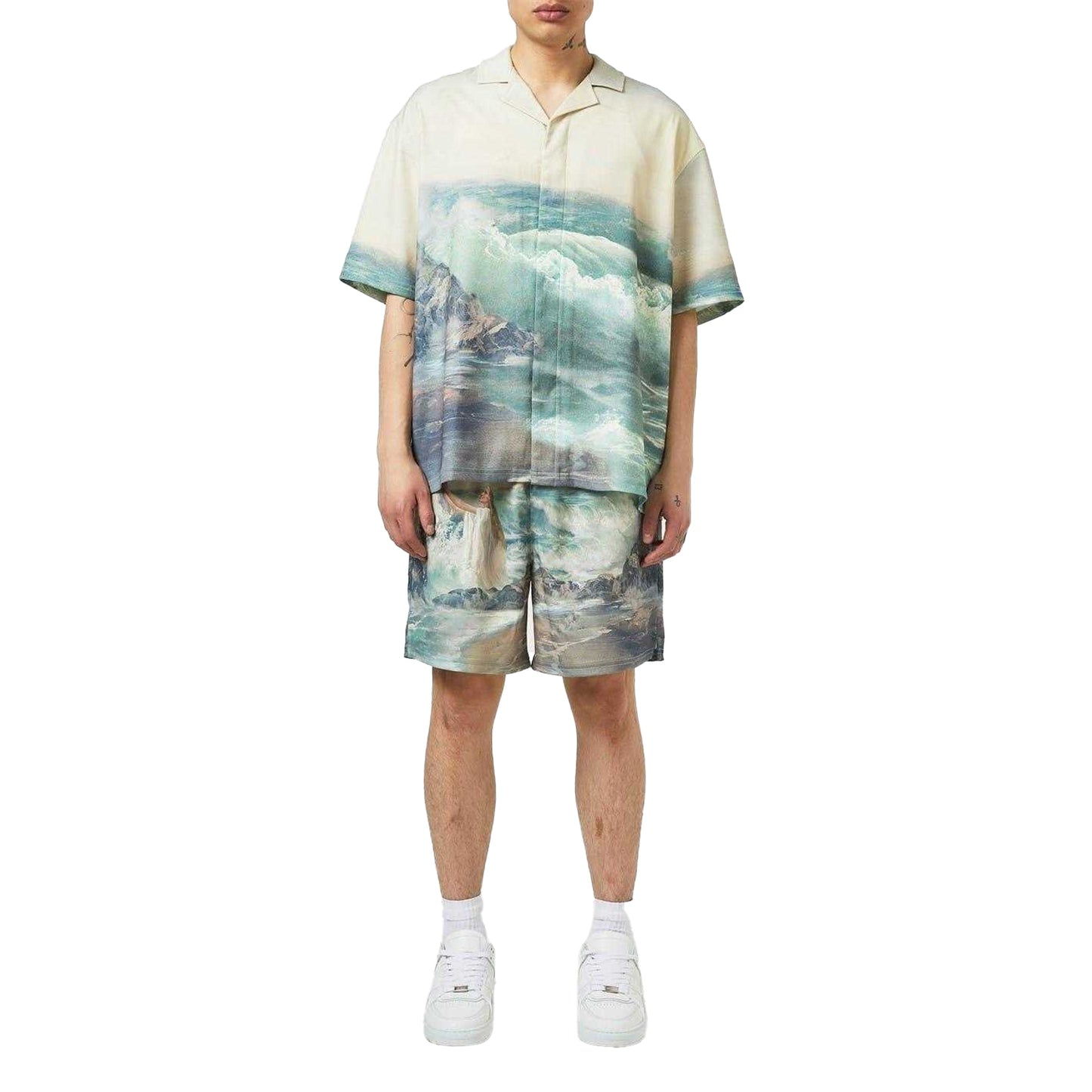 Multicoloured - Pack Shot - Represent Mens Elasticated Casual Shorts