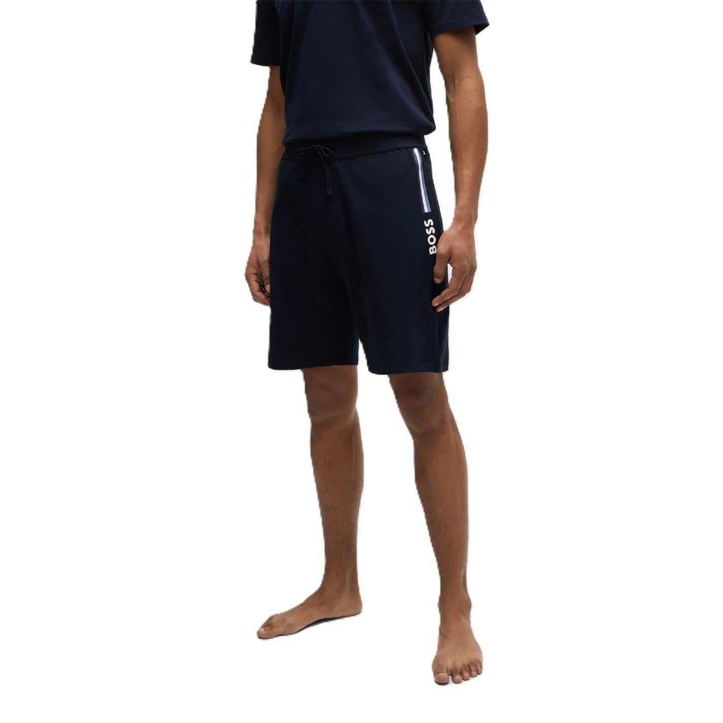 Dark Blue - Front - Boss Mens Regular Hoodie