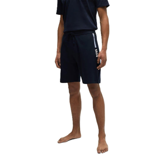 Dark Blue - Front - Boss Mens Regular Hoodie