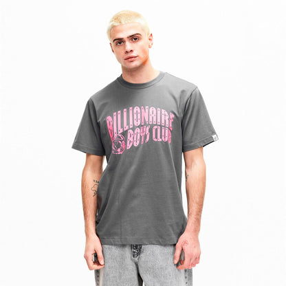 Space Pink - Side - Billionaire Boys Club Mens Arched Logo Cotton T-Shirt