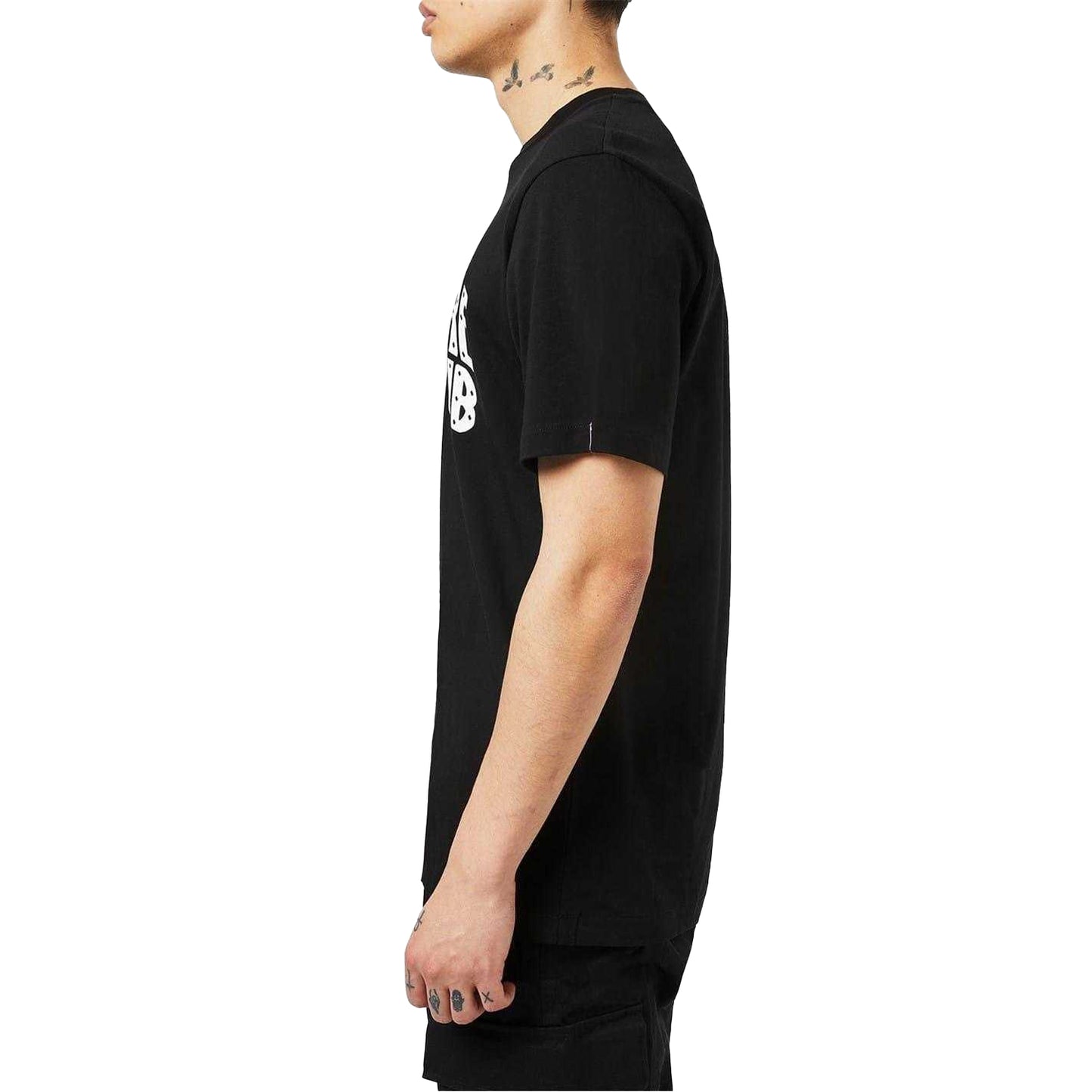 Black-White - Side - Billionaire Boys Club Mens Arched Logo Cotton T-Shirt