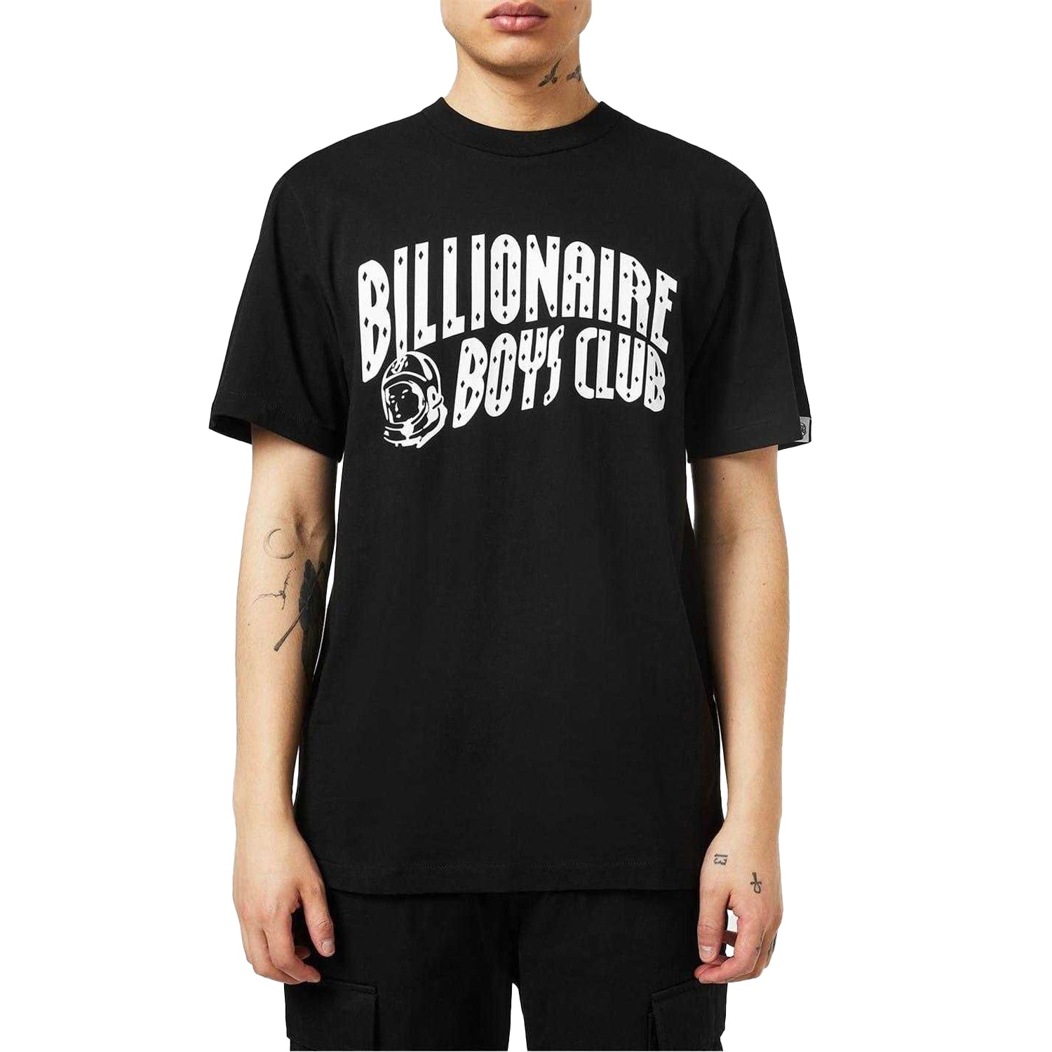 Black-White - Lifestyle - Billionaire Boys Club Mens Arched Logo Cotton T-Shirt