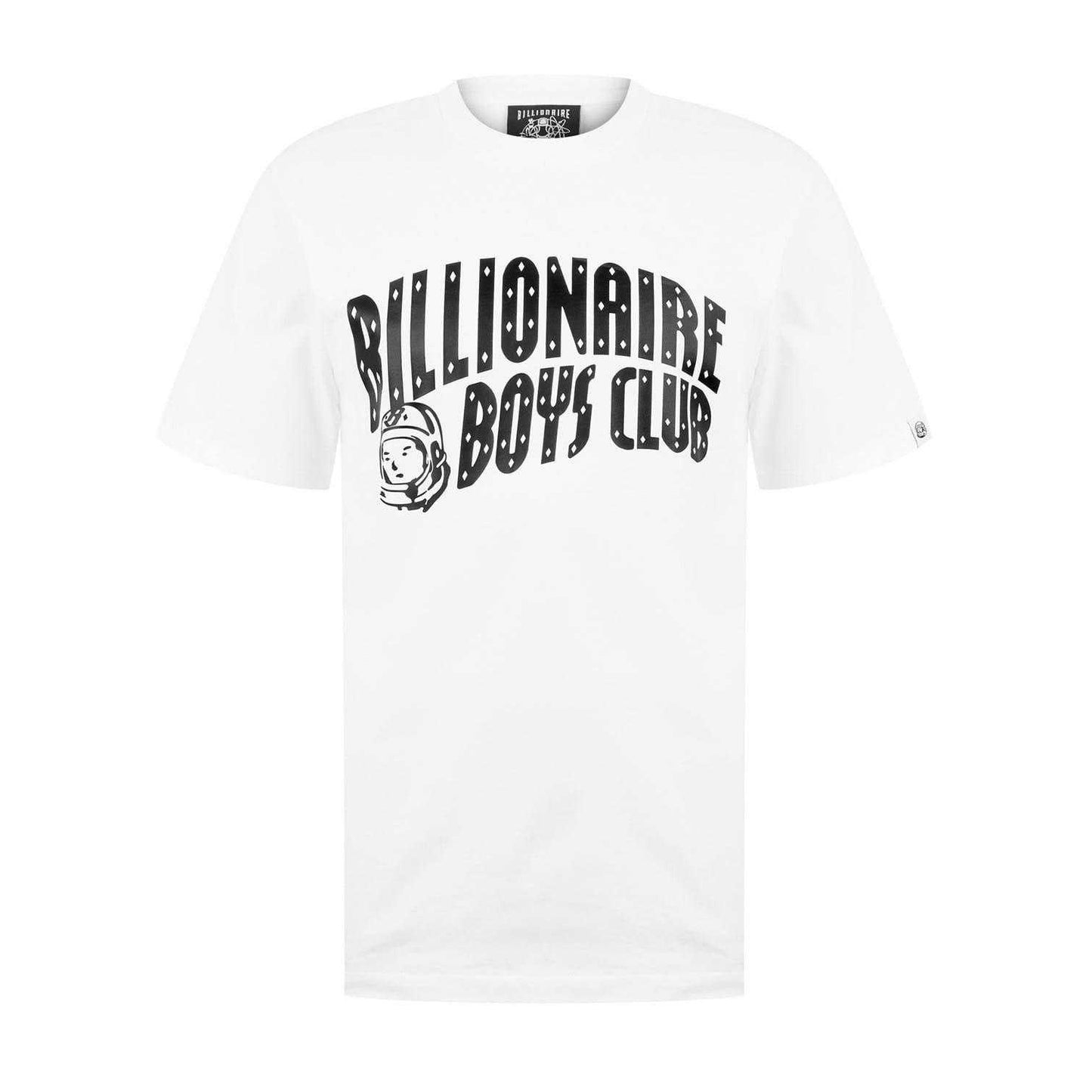 White-Black - Front - Billionaire Boys Club Mens Arched Logo Cotton T-Shirt