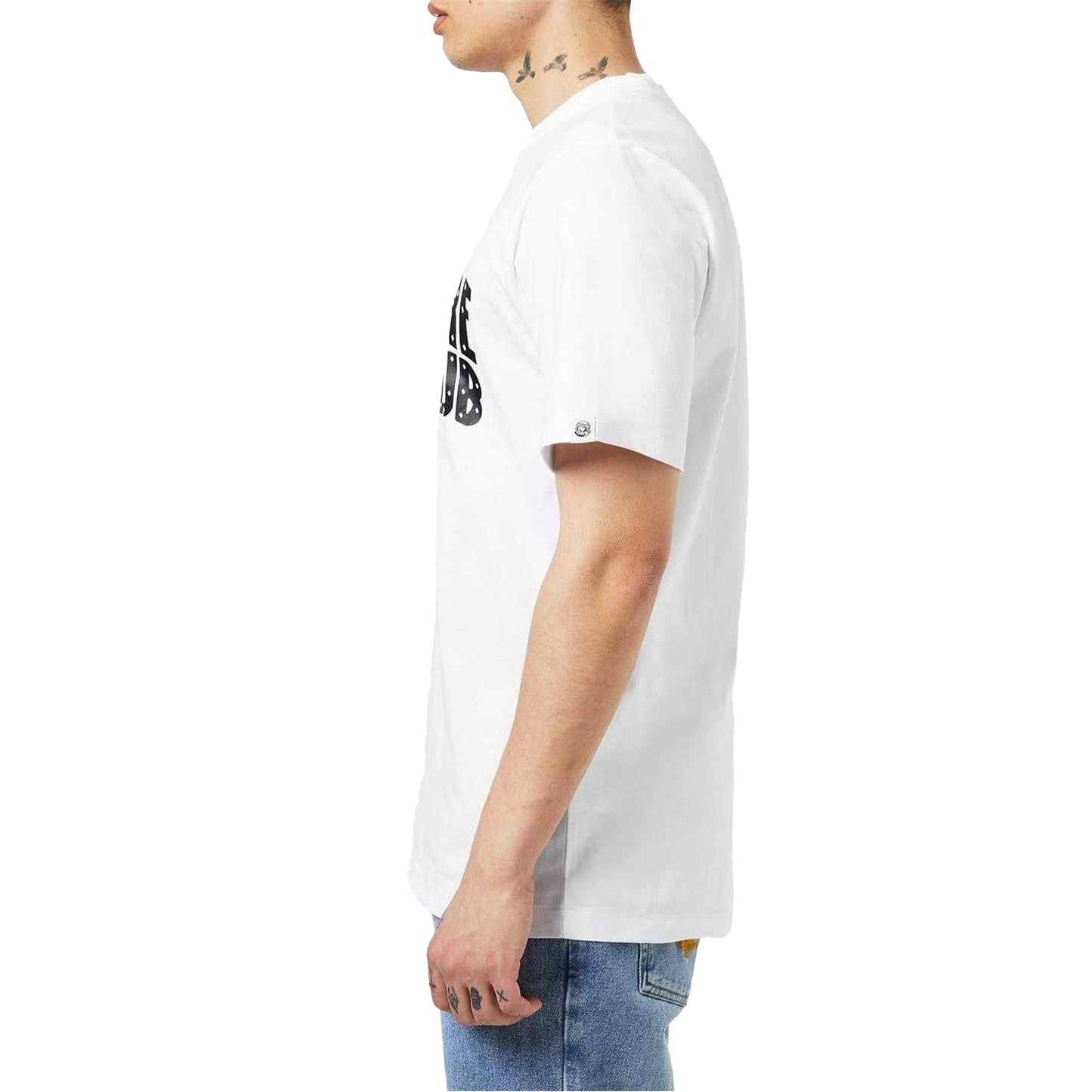White-Black - Side - Billionaire Boys Club Mens Arched Logo Cotton T-Shirt