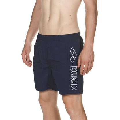 Navy-White - Front - Arena Mens Berry Swim Shorts