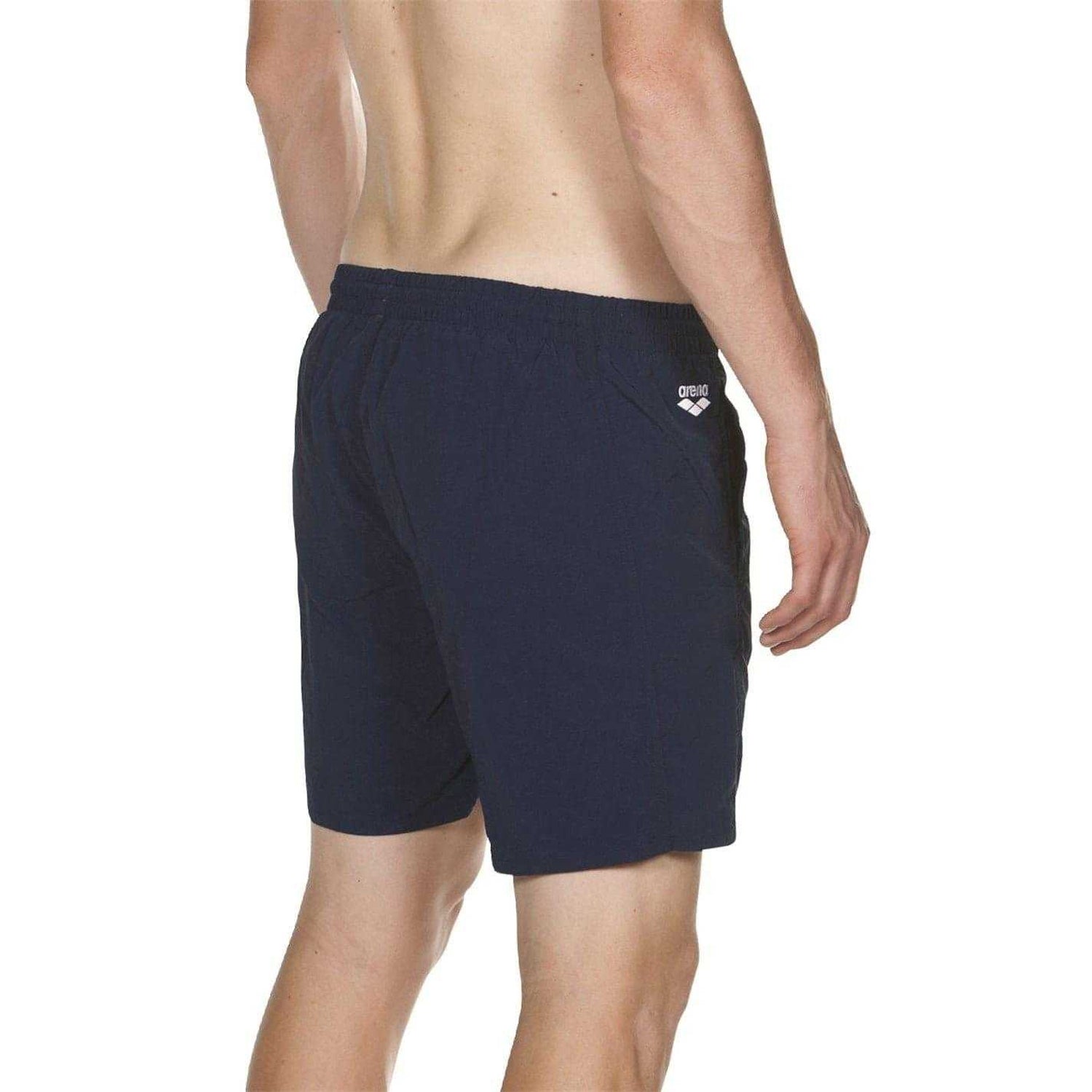 Navy-White - Side - Arena Mens Berry Swim Shorts