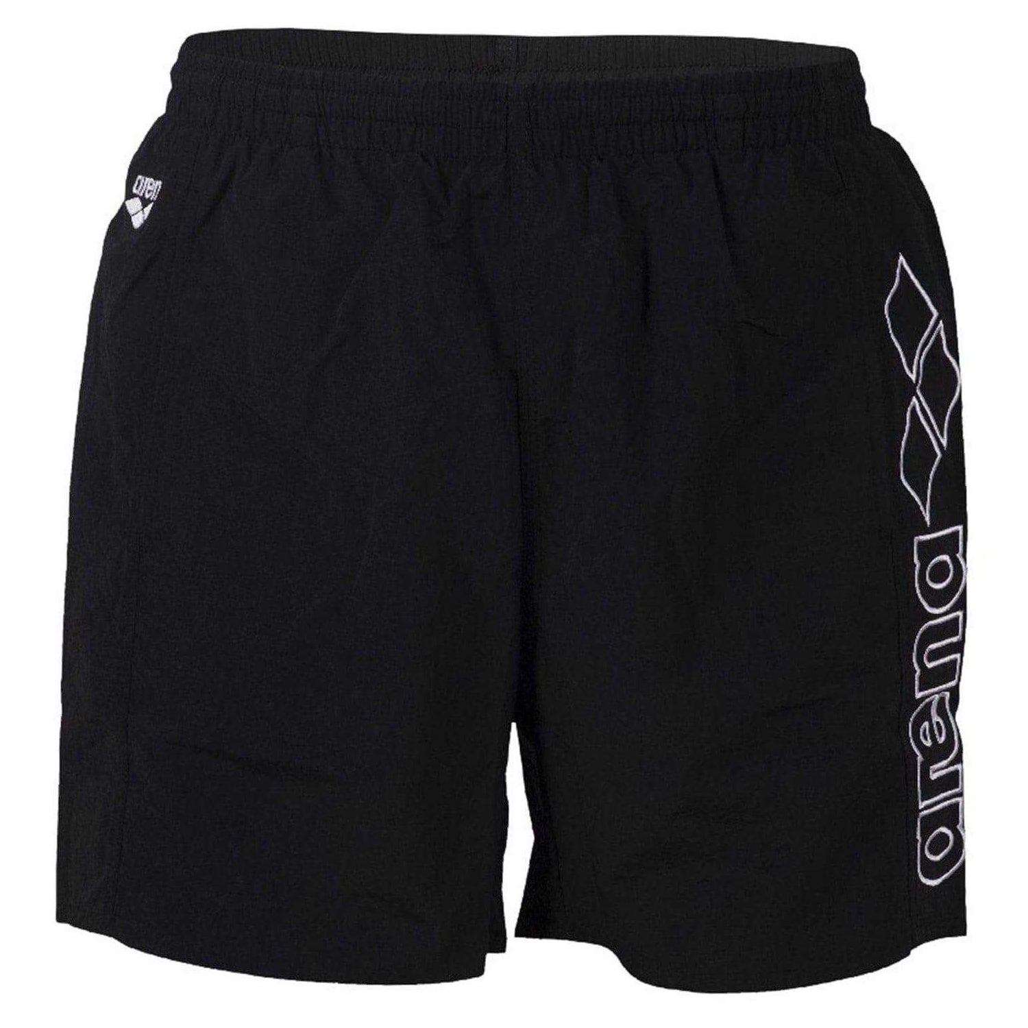 Black-White - Front - Arena Mens Berry Swim Shorts