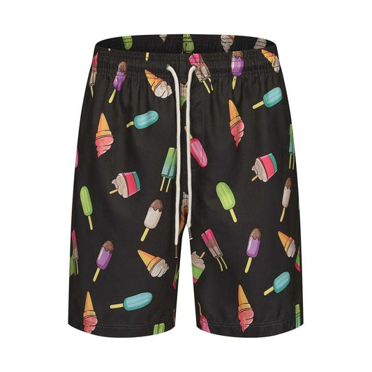 Black - Front - Hot Tuna Mens Ice Cream Regular Swim Shorts
