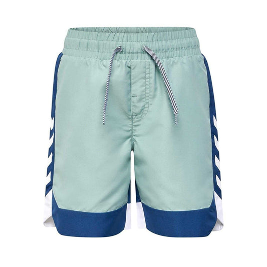 Blue Surf - Front - Hummel Childrens-Kids Regular Swim Shorts