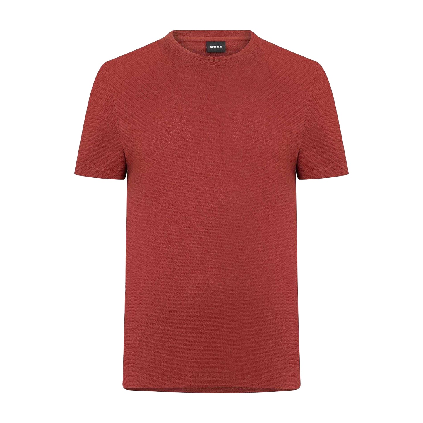 Brown - Front - Hugo Boss Mens Boss Cotton Regular T-Shirt