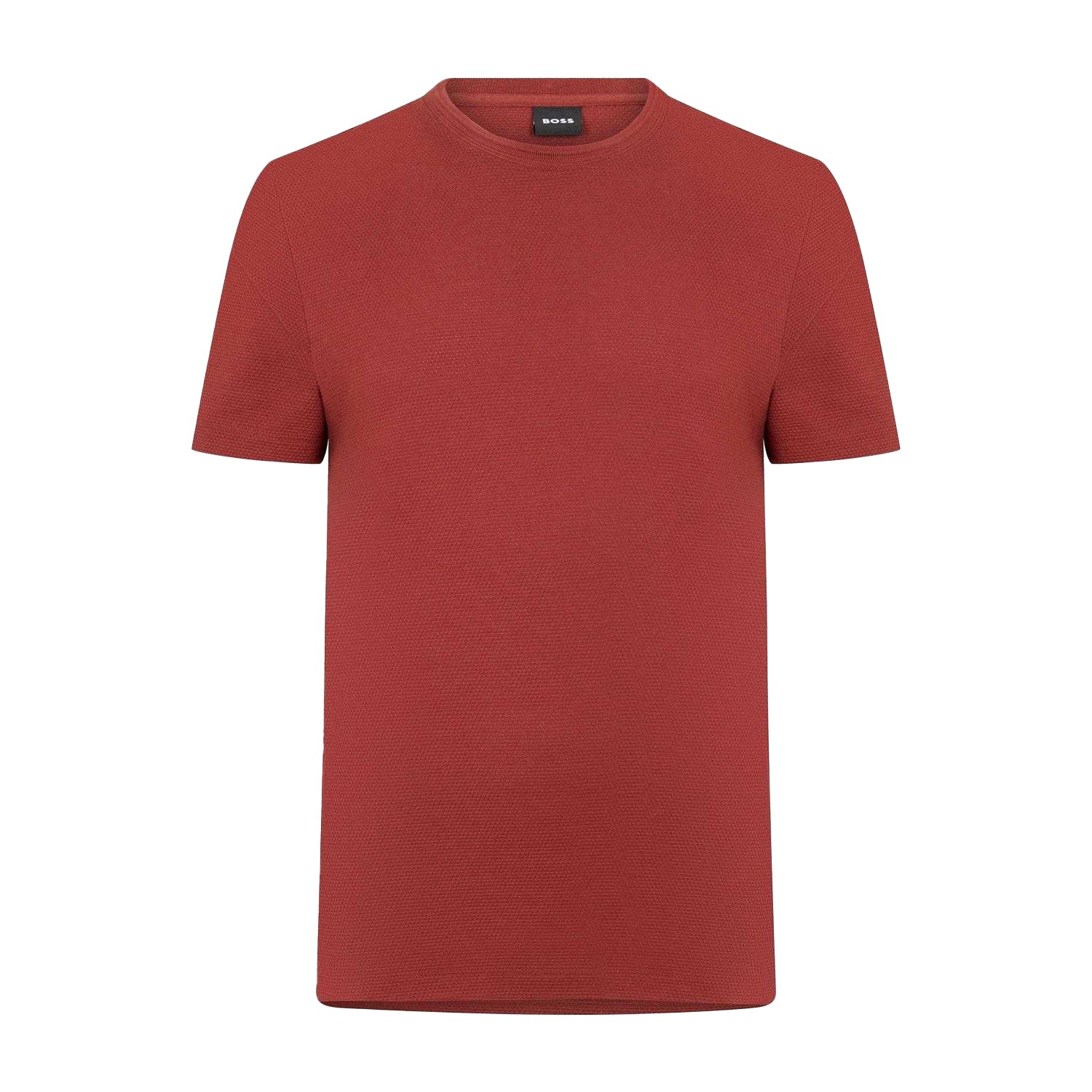 Brown - Front - Hugo Boss Mens Boss Cotton Regular T-Shirt