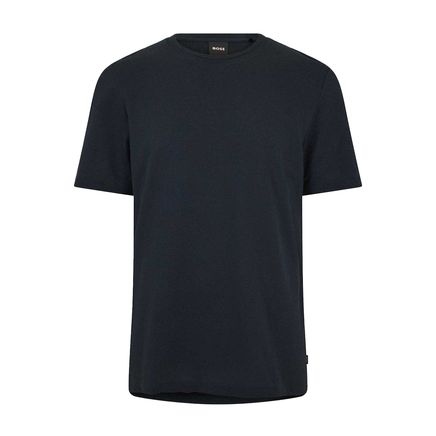 Dark Blue - Front - Hugo Boss Mens Boss Cotton Regular T-Shirt