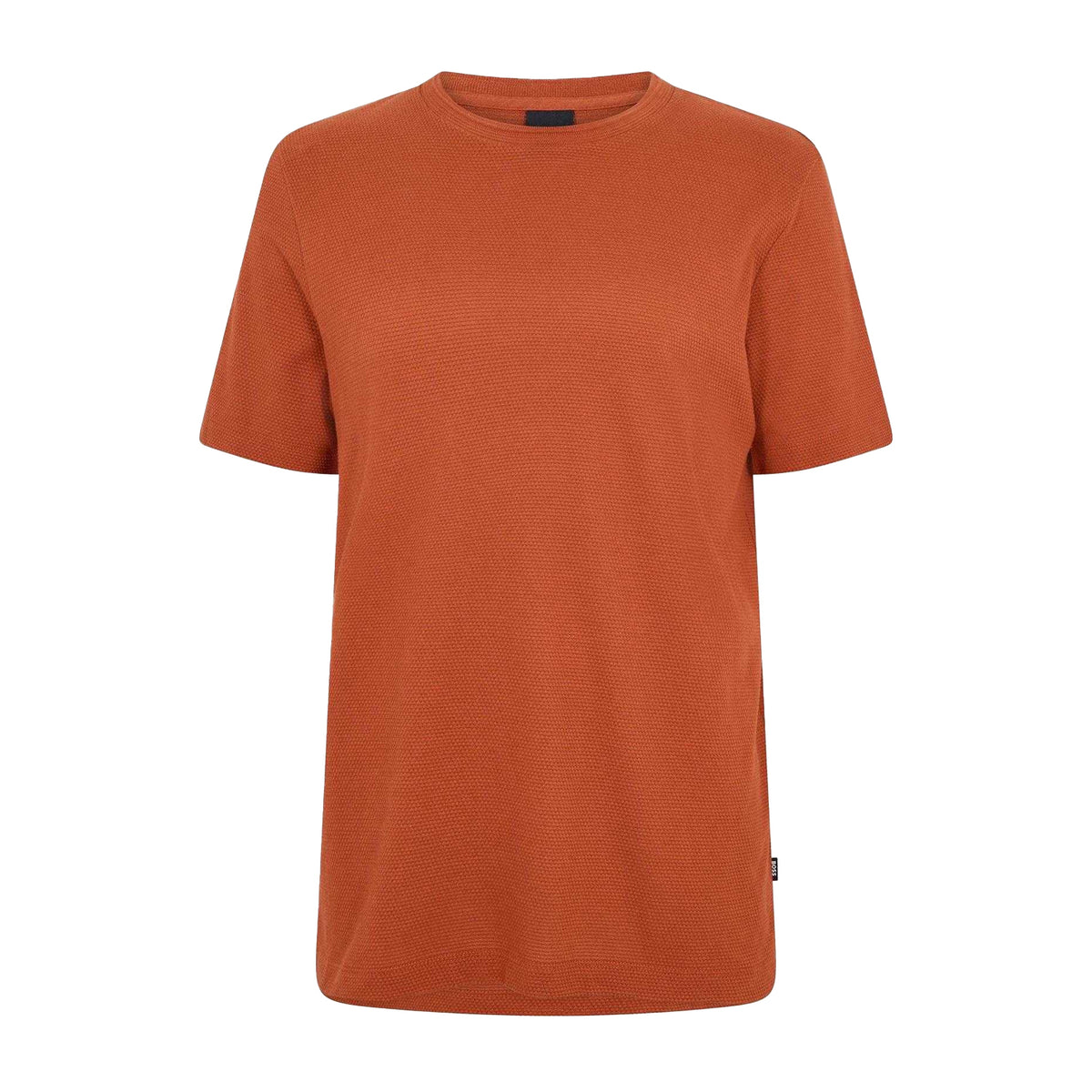 Dark Orange - Front - Hugo Boss Mens Boss Cotton Regular T-Shirt