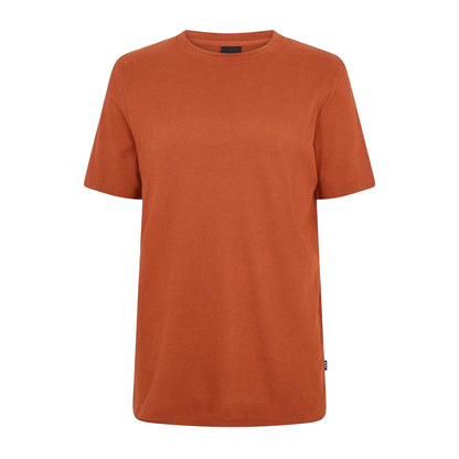 Dark Orange - Front - Hugo Boss Mens Boss Cotton Regular T-Shirt