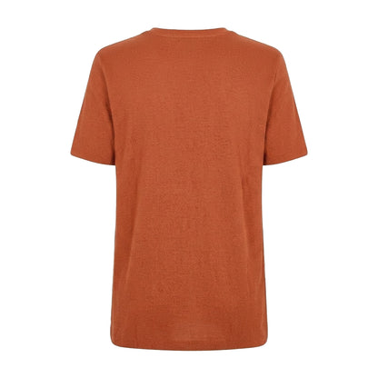 Dark Orange - Back - Hugo Boss Mens Boss Cotton Regular T-Shirt