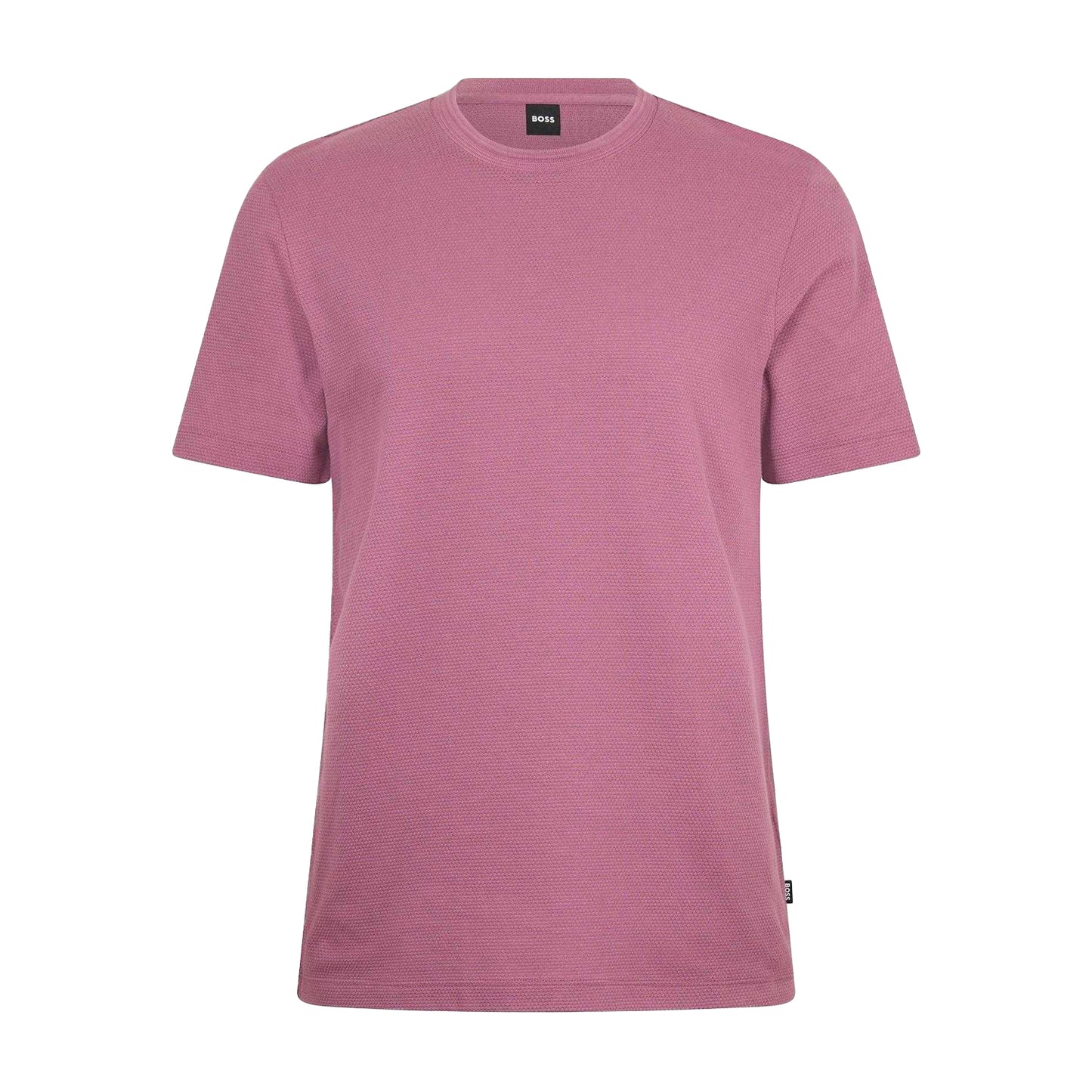 Bright Purple - Front - Hugo Boss Mens Boss Cotton Regular T-Shirt