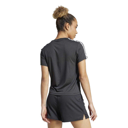 Black - Back - Adidas Womens-Ladies Essentials Training T-Shirt