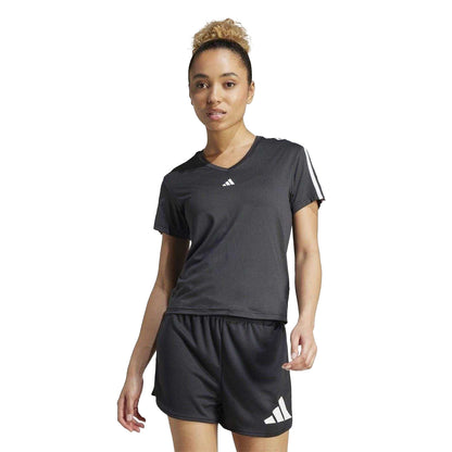 Black - Side - Adidas Womens-Ladies Essentials Training T-Shirt