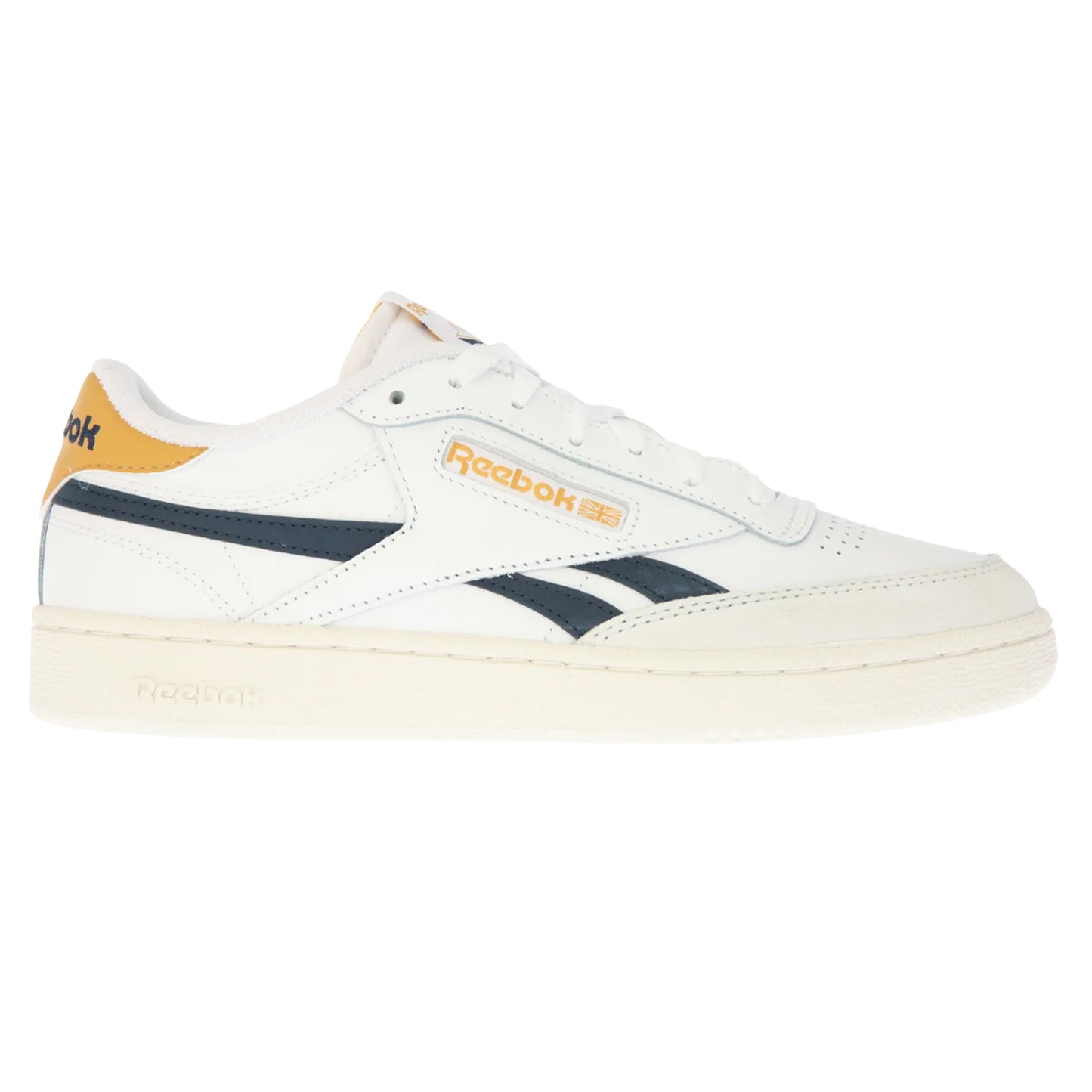 White-Navy - Side - Reebok Unisex Adult Club C Revenge Leather Trainers