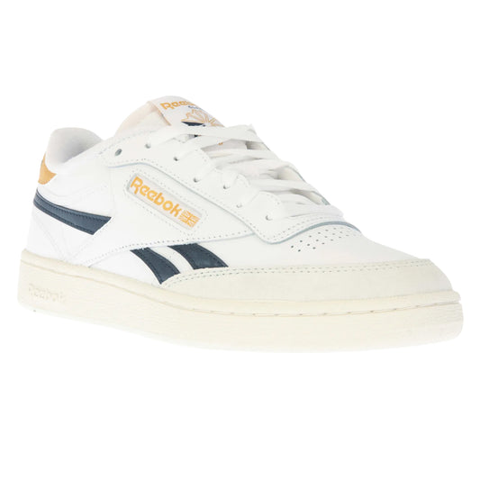 White-Navy - Front - Reebok Unisex Adult Club C Revenge Leather Trainers