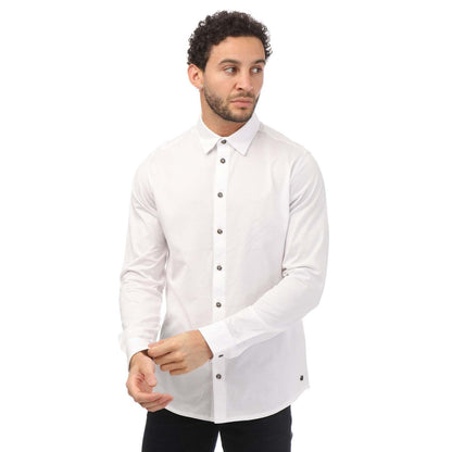 White - Front - Mercery Mens Beynol Jersey Shirt