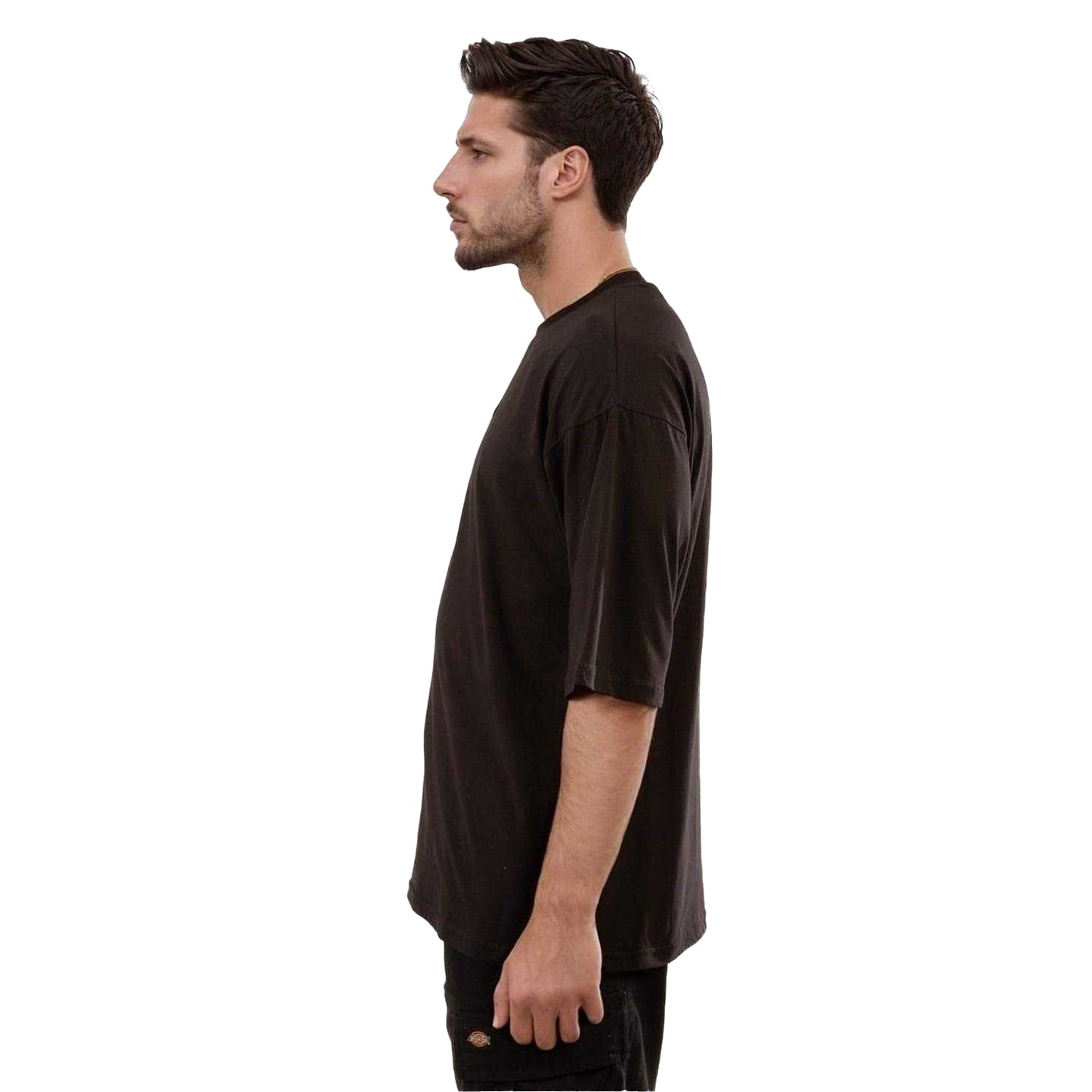 Black - Side - Hype Mens T-Shirt