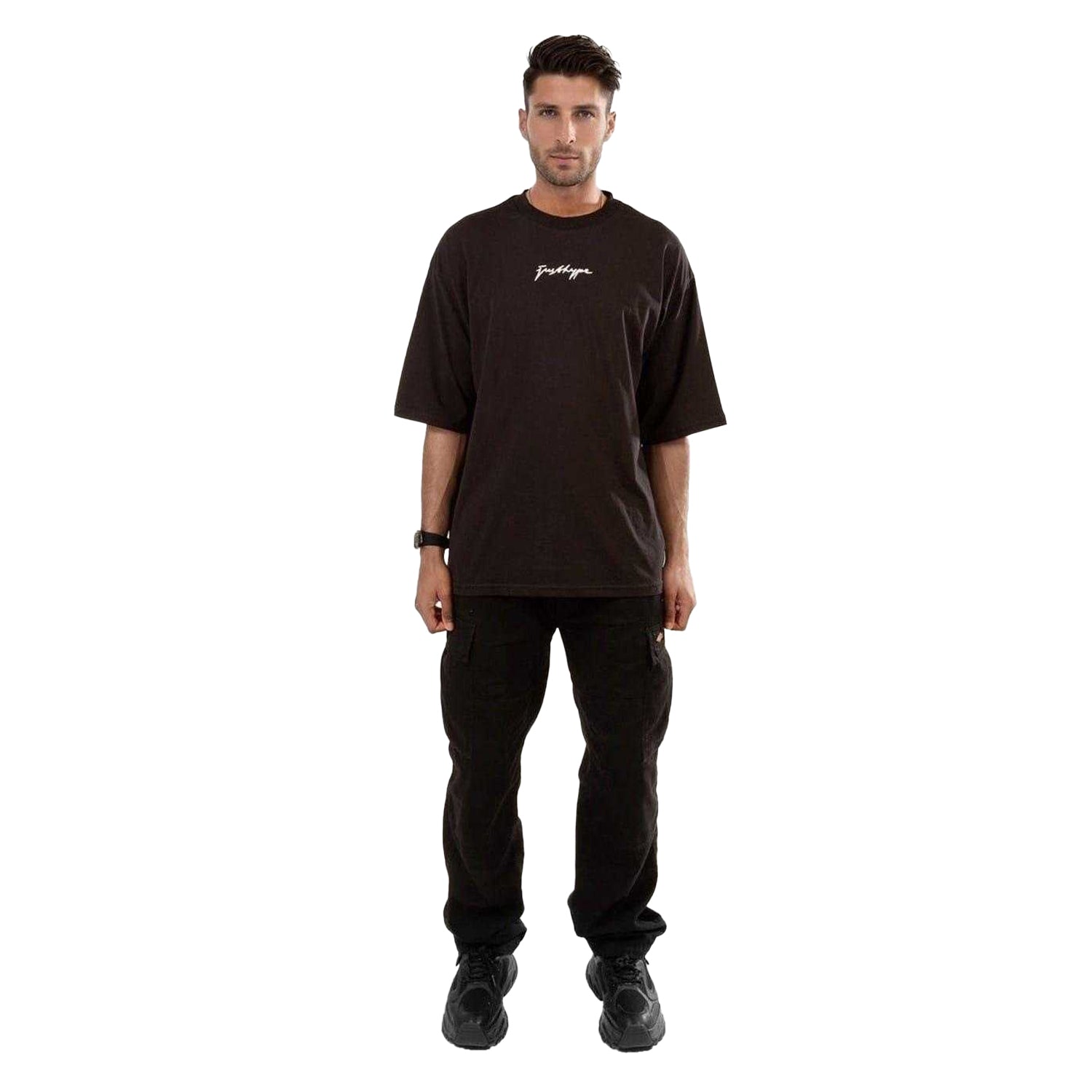 Black - Pack Shot - Hype Mens T-Shirt