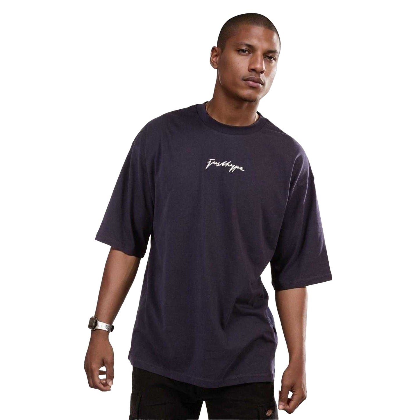 Navy - Front - Hype Mens T-Shirt