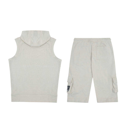 Silver Cloud - Back - Everlast Boys Sweatshirt and Shorts Set