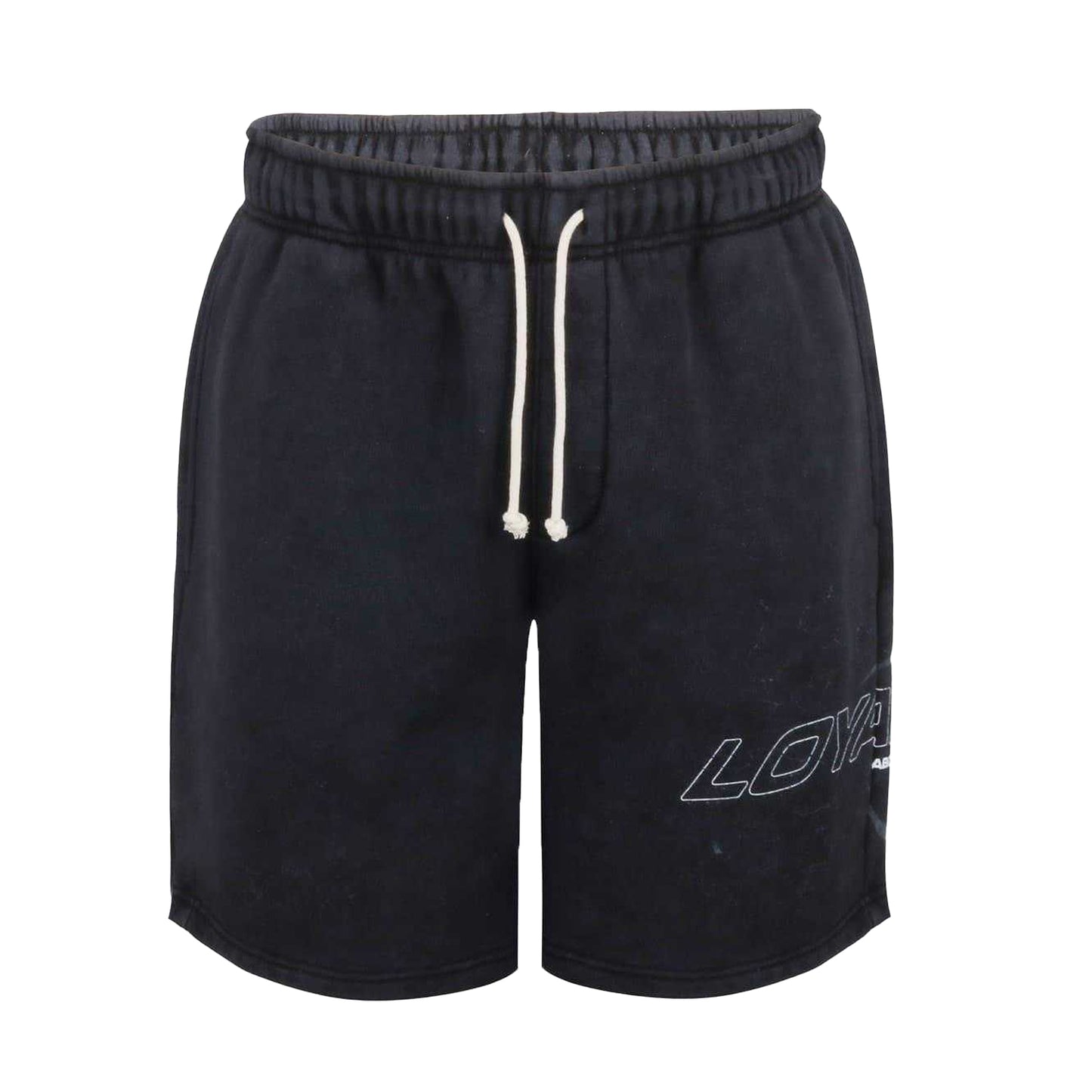 Washed Black - Front - Loyalti Mens Fleece Sweat Shorts