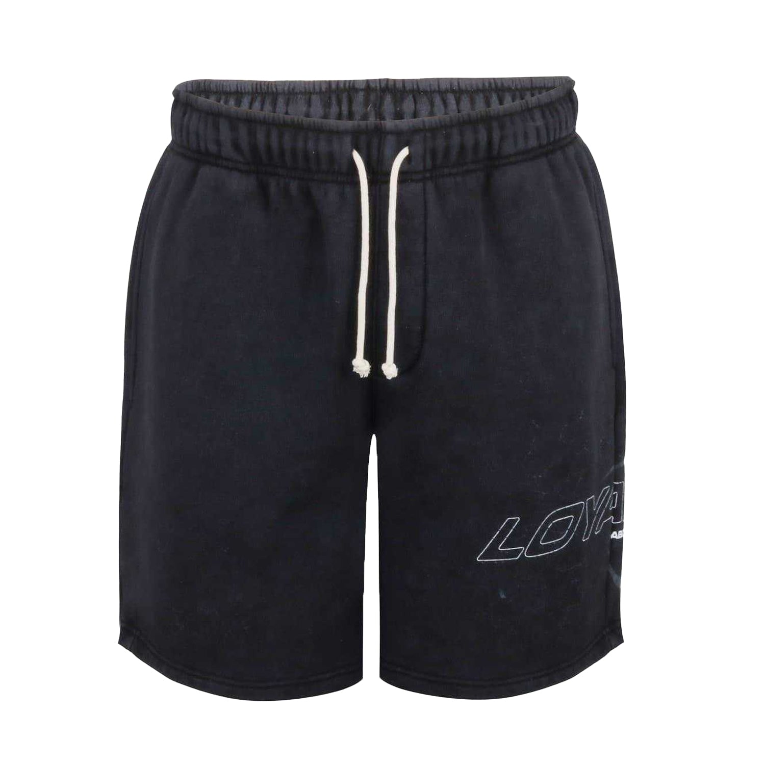 Washed Black - Front - Loyalti Mens Fleece Sweat Shorts