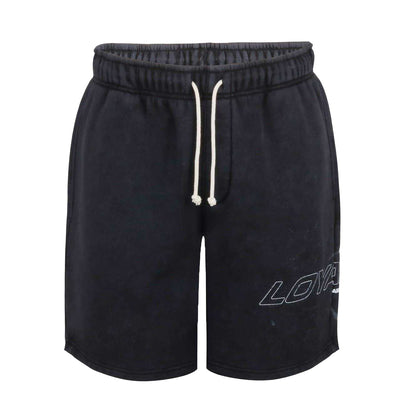 Washed Black - Front - Loyalti Mens Fleece Sweat Shorts