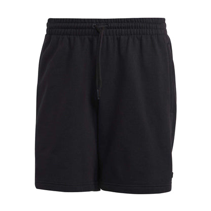 Black - Front - Adidas Unisex Adult Essential Jersey Sweat Shorts