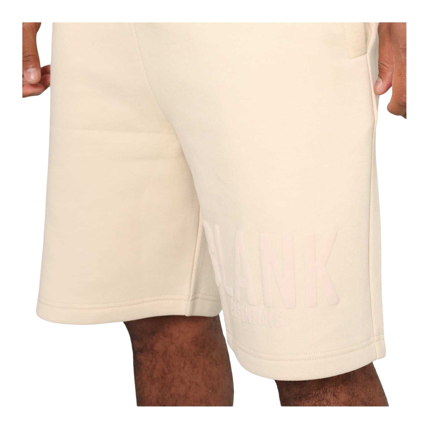 Summer Sand - Side - Blank Essentials Mens Cotton Blend Oversized Shorts