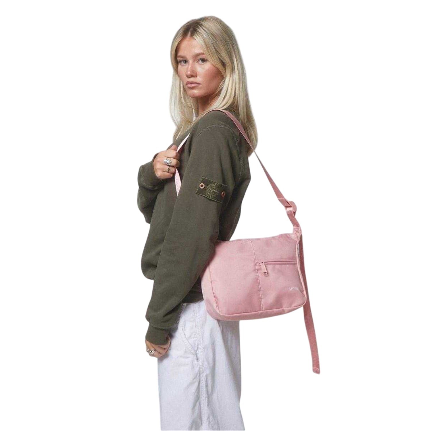 Pink - Side - Spiral Cali Crossbody Bag