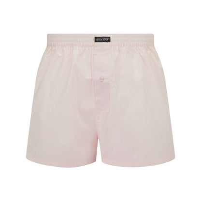Navy-Light Blue-Chambray - Side - Lyle & Scott Mens Plain Regular Boxer Shorts (Pack of 3)