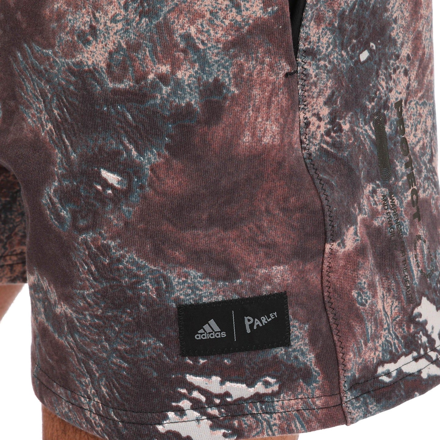 Green - Side - Adidas Mens Parley Shorts