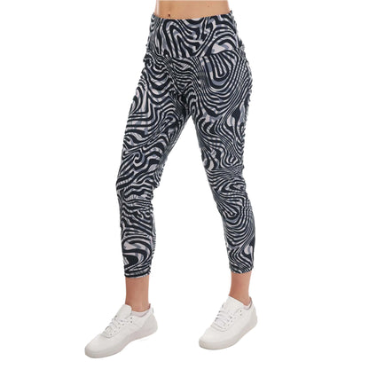 Inkwell - Front - Adidas Womens-Ladies Essentials Swirl Yoga 7-8 Leggings