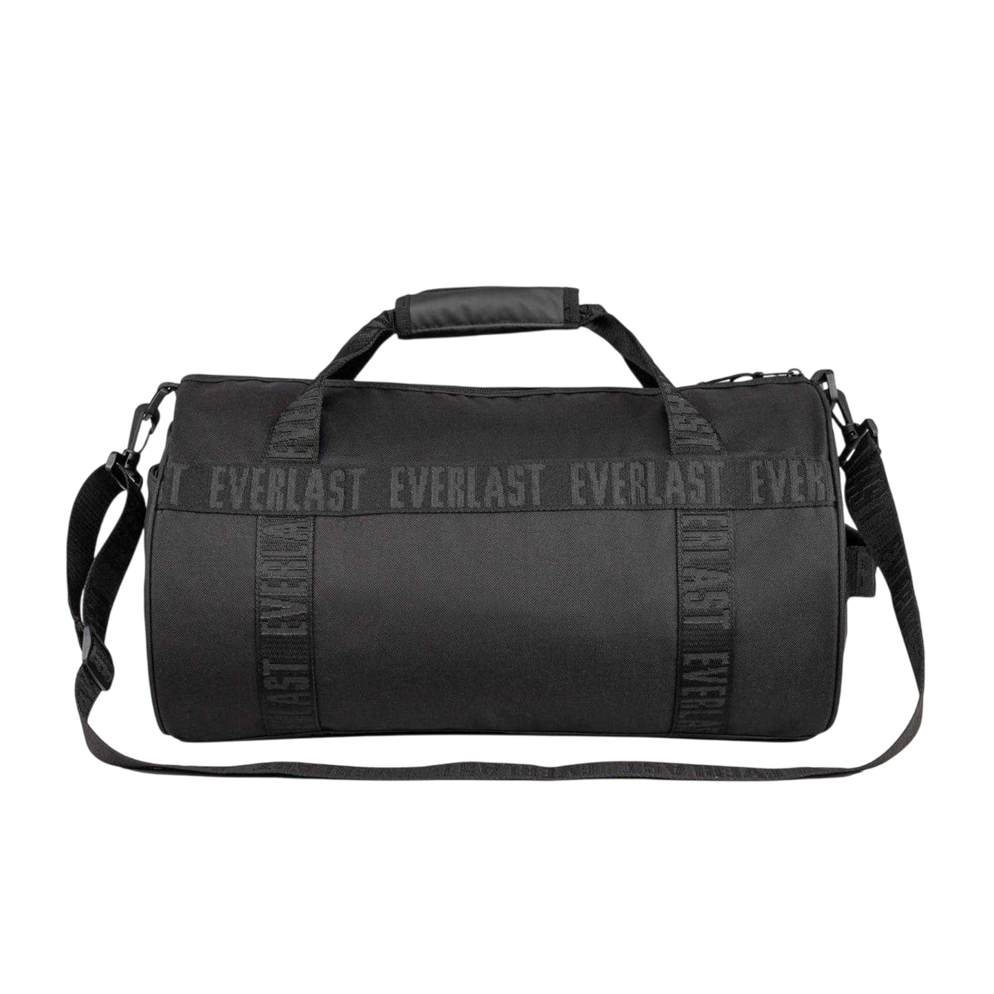 Black-White - Back - Everlast Logo Polyester Gym Holdall